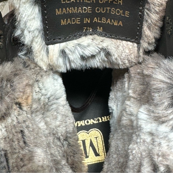 New! Bruno Magli Cerone Leather Suede Faux Fur Lined Size 7 1/2 M DD314A MB1C - Picture 8 of 10